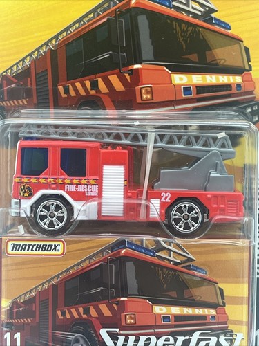 Matchbox 2005 Superfast #11 Dennis Sabre Ladder Truck Limited Edition 1/15,500 - Picture 2 of 6