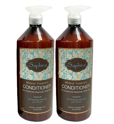Saphira Mineral Treatment Conditioner, 34 Oz - Chemically Treated Hair Set of 2