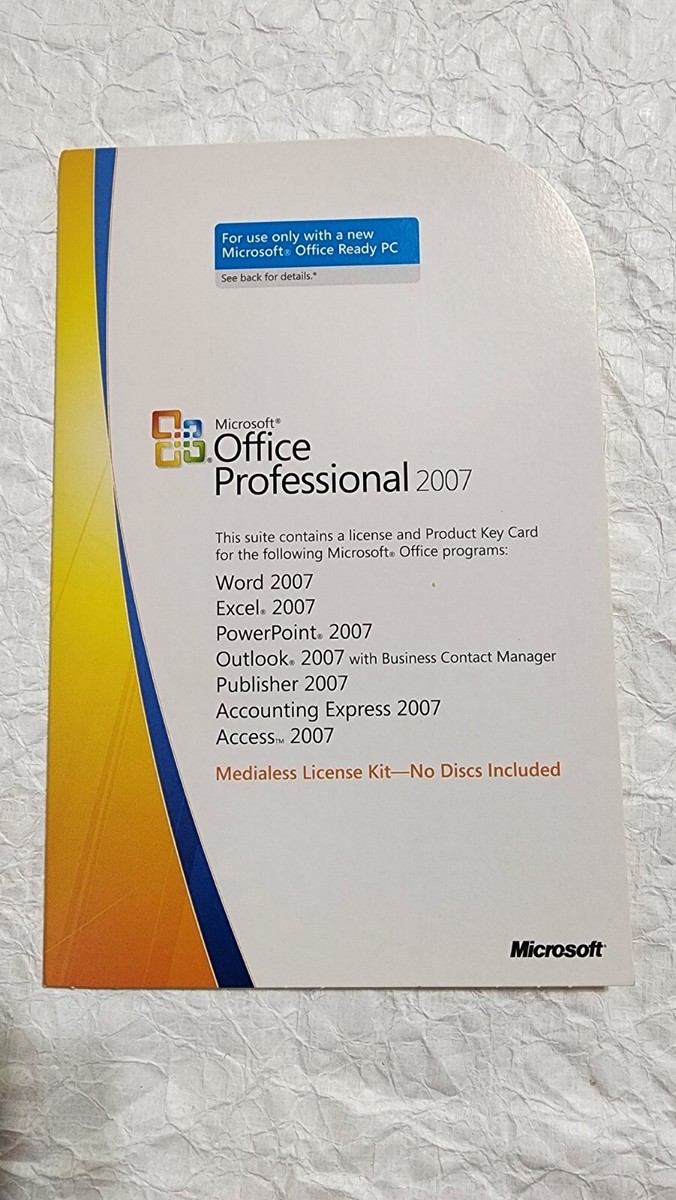 Microsoft Office 2007 (Français) + Clé d'activation - ISO