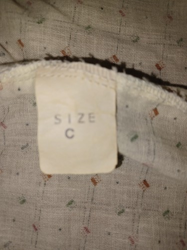 Vintage Men's Kmart 1970's Beige 2 Piece Long Pajama 50% Poly 50% Cotton Large C - Picture 16 of 17