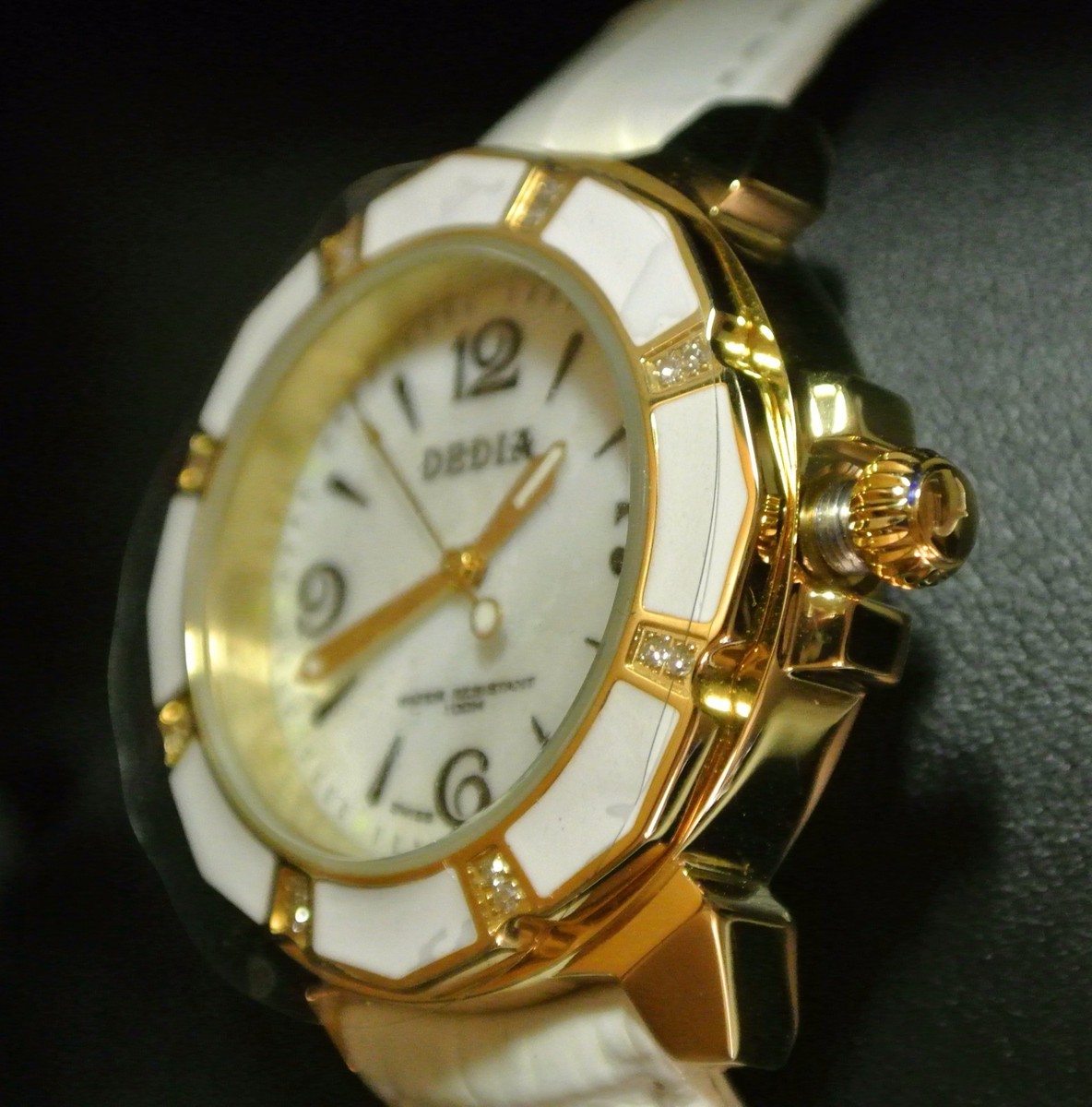 DEDIA Lily L Ladies\' Diamond and Leather Watch, Brand New in Box MorningSave: DEDIA Women main image 4