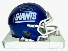 New York Giants Tommy DeVito Autographed Color Rush Speed Mini Helmet BAS Aut...