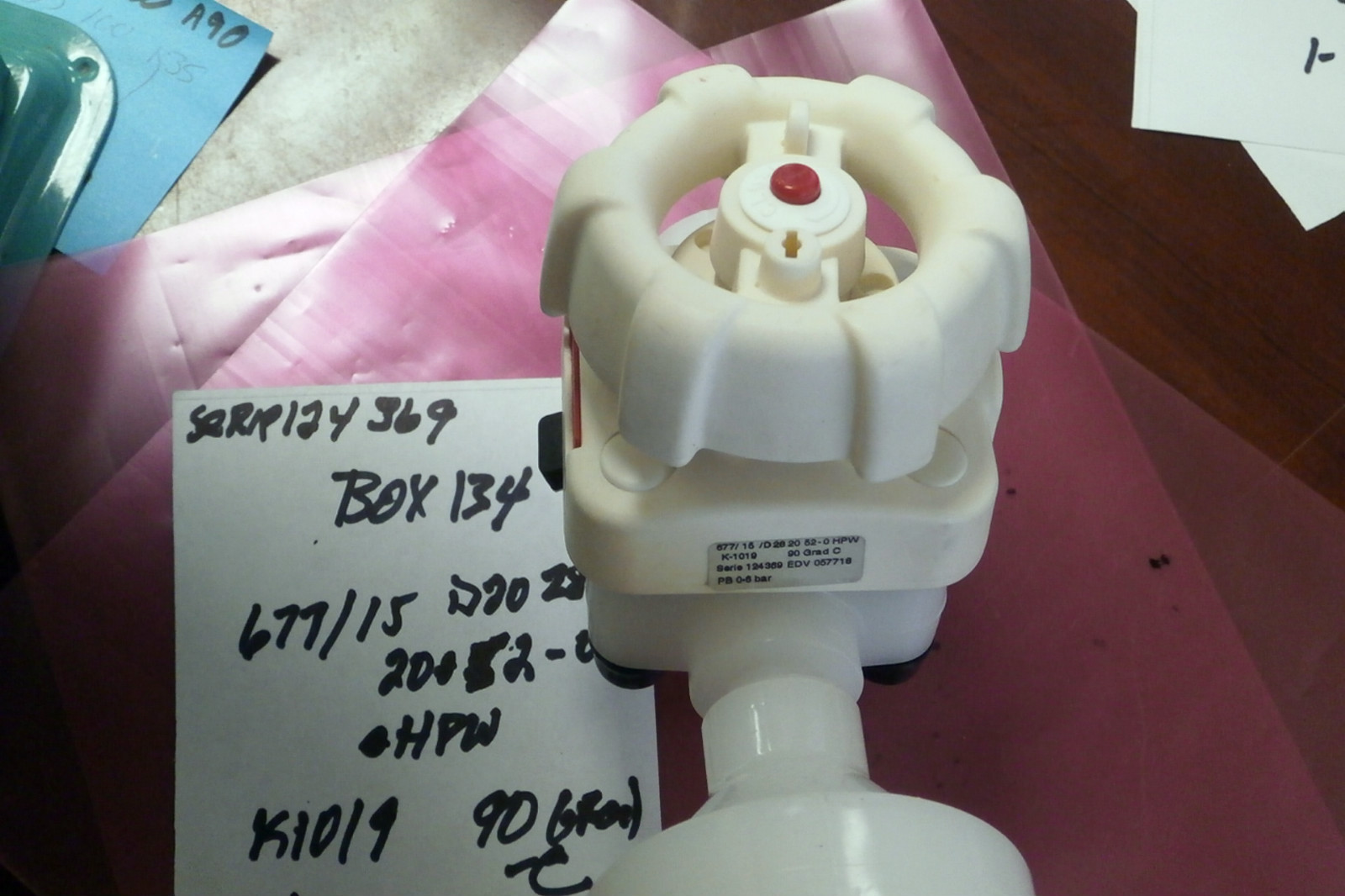 George Fishcer 677 /16 D28 20 52-0 HPW DIAPHRAGM WITH 90 DEG. Elbow