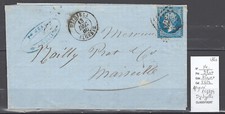 France - Algérie - Lettre DJIDJELLI- 1860 - PC 3724  yvert 14