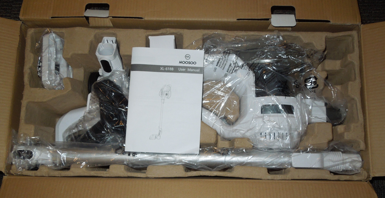 MOOSOO Cordless Vacuum 2In1 Lightweight Stick Vacuum Cleaner, XL618B