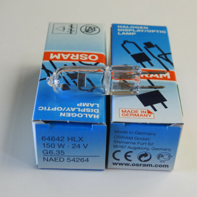 OSRAM 24V 150W G6.35 HLX 64642 Display/Optic Lamp Shadowless Bulb