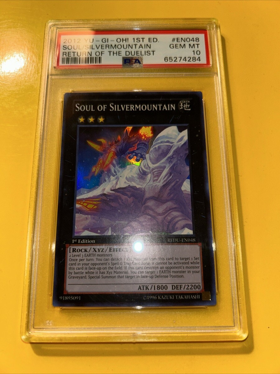 YuGiOh SOUL OF SILVERMOUNTAIN #REDU-EN048🔥PSA 10🔥1st EDITION