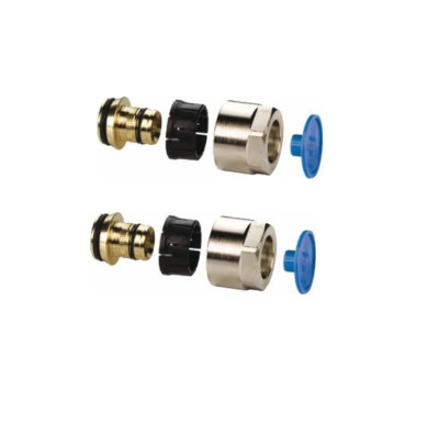 Klemmringverschraubung KLV 16x2 mm  je Satz = 2 Stück für Kunststoffrohr 