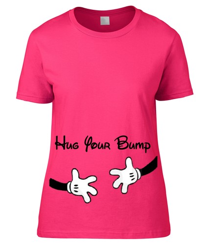T-SHIRT PREMAMAN CARTONE ANIMATO ABBRACCIA PANCIONE MAGLIETTA PERSONALIZZATA - Picture 6 of 6