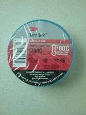 PREMIUM GRADE 3M TEMFLEX BLUE VINYL ELECTRICAL TAPE 3/4" X 66' FLAME RETARDANT
