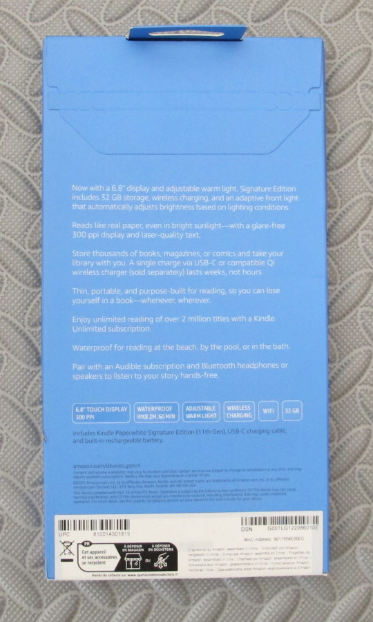 Kindle Paperwhite Signature Edition 32 GB 6.8“ display Black