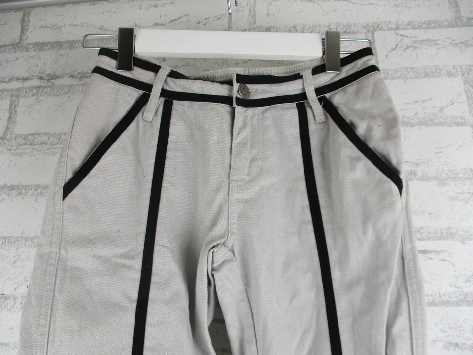 Sass & Bide Mujer Vaqueros 26 Wintergate Gris Negro Ribete Foto 3 de 4