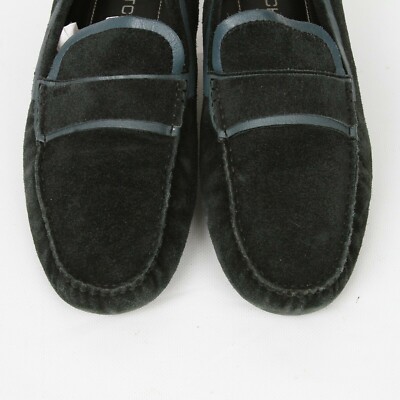 Bugatchi Uomo Nero Navy Blue Suede Leather Driving Moc  display picture 3