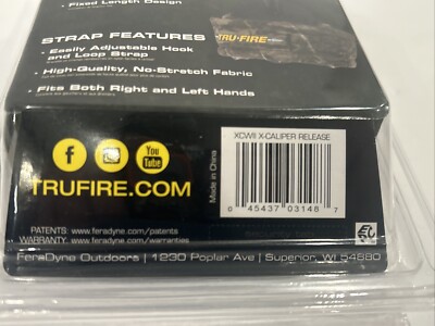 Décocheur TruFire Caliper II Camo – Réglable Et Ambidextre – Neuf