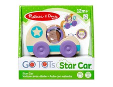 Melissa  Doug GO Tots Wooden Blue Star Car 1 Car, 1 Disk 30747