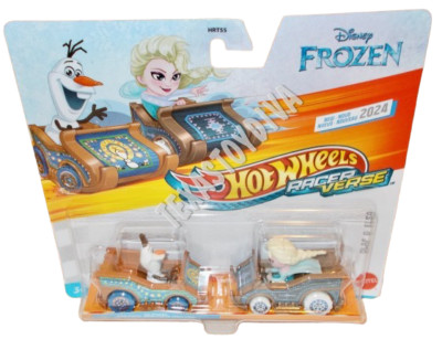 Hot Wheels Racer Verse OLAF & ELSA Disney Frozen 2 Pack 2024 ****READ INSIDE****
