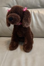 Macy's Exclusive Gund Breast Cancer Awareness Puppy Dog Plush Stuffed Animal EUC