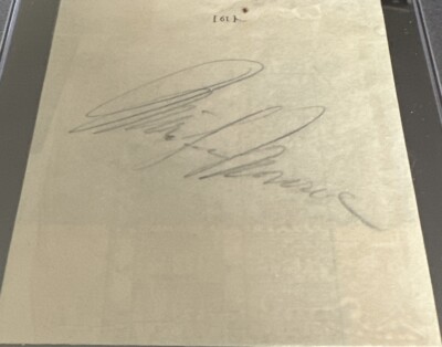 MARIlYN MONROE 1952 PSA/DNA FULL SIGNATURE PENCIL CUT BLOTTING PAPER 12-8-52  