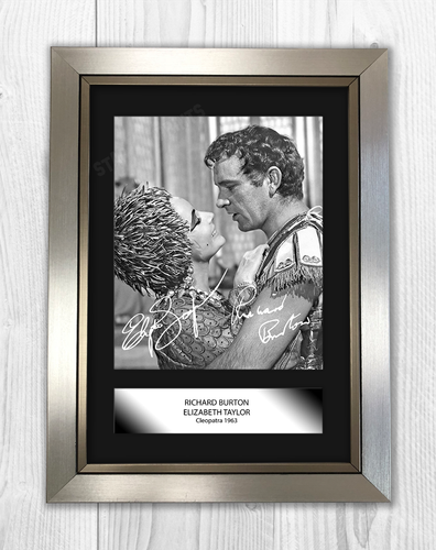 Elizabeth Taylor & Richard Burton 2 A4 repro signed mounted photograph poster. - 第 8/10 張圖片