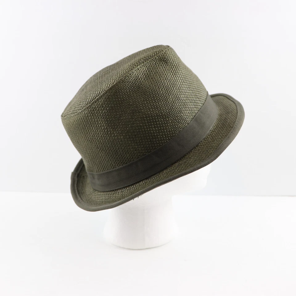 Шляпа мужская PETER GRIMM Fedora темно-зеленая соломенная 100% натуральное волокно один размер - Изображение 4 из 4