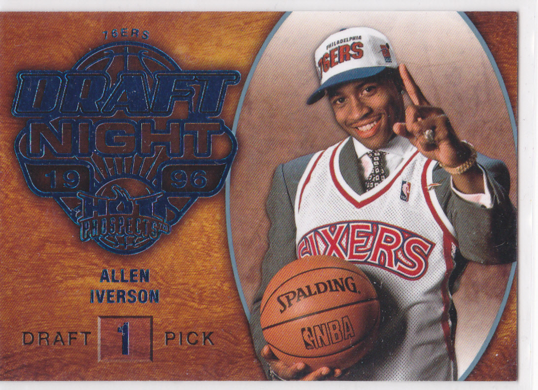 Allen Iverson 1996 NBA DRAFT #1 PICK Philadelphia 76ers Basketball