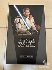Hot Toys TMS095  1 6 Star Wars The Clone Wars Obi-Wan Kenobi  Figure In Stock