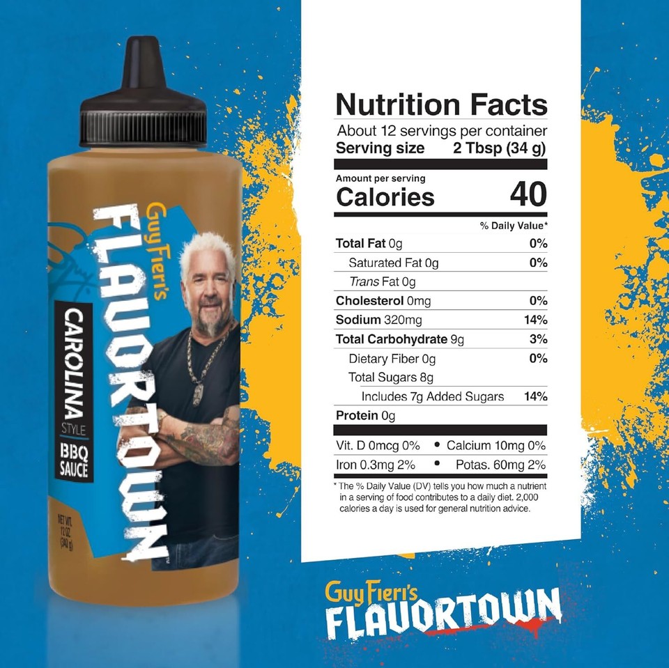 Guy Fieri's Flavortown Carolina BBQ Sauce Gold Barbecue Sauce,... eBay
