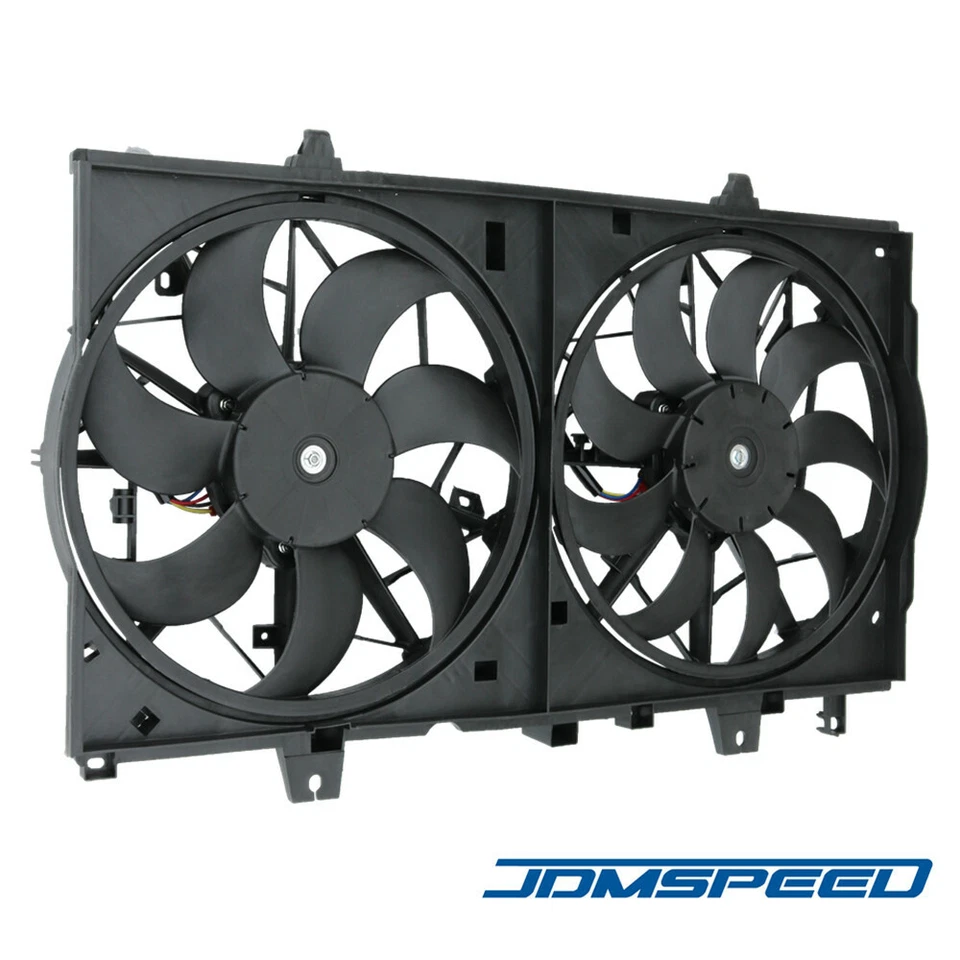 Dual Radiator Cooling Fan Assembly for Nissan Rogue 2014-2019 X-Trail 2015-2017 - Image 2 of 4