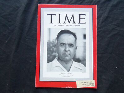 1940 AUGUST 12 TIME MAGAZINE - BRAZIL'S GETULIO D. VARGAS - T 725