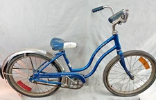 1968 Schwinn Hollywood 20" Kids Bike SS Fenders Blue Steel Chicago USA Made!!!!!