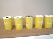 Lot of 5 Direct Thermal Label Rolls 4" x 6" .75" Core 105 Labels/Roll Yellow