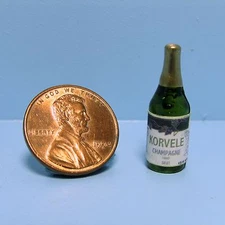Dollhouse Miniature Replica Bottle of Korvele Champagne  HR53948