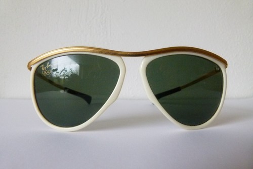 Vintage Ray Ban W0643 olympian white by B&L USA, Olympiadedition