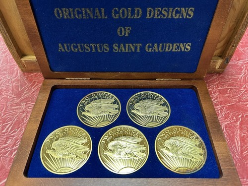 ORIGINAL GOLD DESIGNS OF AUGUSTUS SAINT GAUDENS HIGH RELIEF PROOFS .999 SILVER - Picture 9 of 10