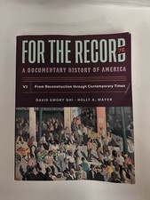 For the Record : A Documentary History by David E. Shi (2019 V2)