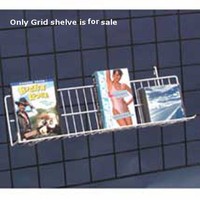 Lot Of 8 Retails Black Cd/dvd Wire Angled Grid Shelving 24 In X 3 In Lot Of 8 Retails Black Cd/dvd Wire Angled Grid Shelving 24 In X 3 In