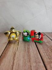 Disney Tsum Tsum Holiday Christmas Figures Vinyl Lot Mickey Goofy Pluto Jakks