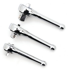 3pc Stubby Pro Ratchet Set 14dr 38dr 12 Dr
