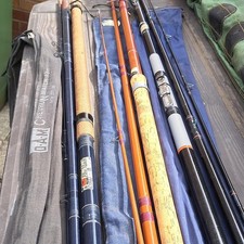D.A.M Chevron Match 12ft Carbon Composite 3 Rod 2pc Cork Handle 6 Guides x3rods