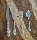 New ListingVintage Sterling Silver Kirk Stieff Rose 4 piece 1-Place Setting