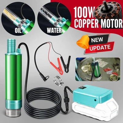 For Makita 18V Battery Submersible Diesel Fuel Water Oil Transfer Pump 60 L/min