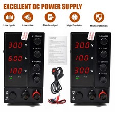 Adjustable DC Bench Power Supply 30V Switching Mode LED Precision Lab Variable