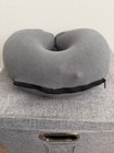 Lifeadventure Travel Pillow Fleece Inflatable Gray With Black Storage Bag — photo 3