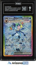 Pokemon 2025 Glaceon ex 150/131 SIR Prismatic Evolutions TAG 9