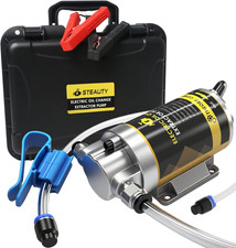 12V 100W Portable Oil Transfer Pump Set, 1-4L/Min Engine Oil Pump for Engine