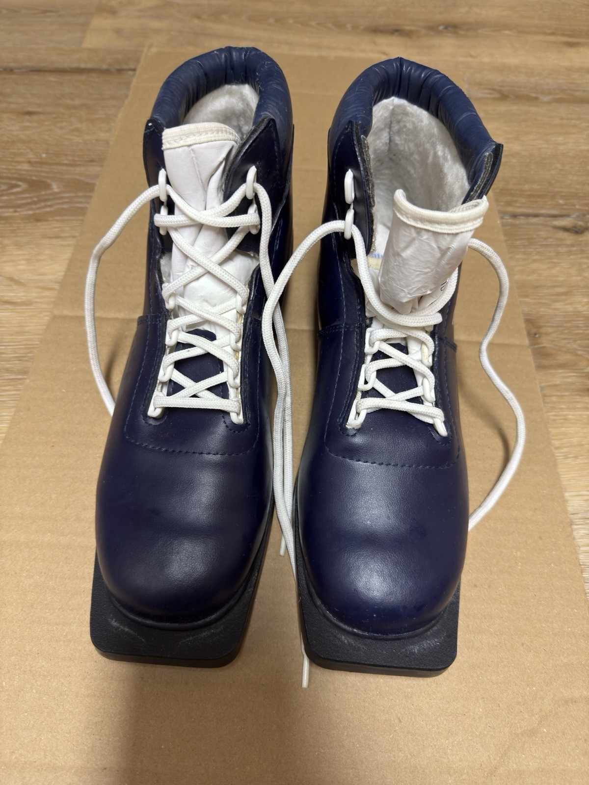 SALOMON Scarponi da sci Alpina Blaze retrò vintage norma nordica taglia EU44 US1 uomo blu navy