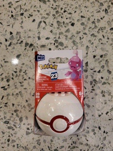 Mega Construx Pokemon Tinkatink Series 23 Poke Ball New Sealed Pokeball JCT20 - Picture 2 of 9