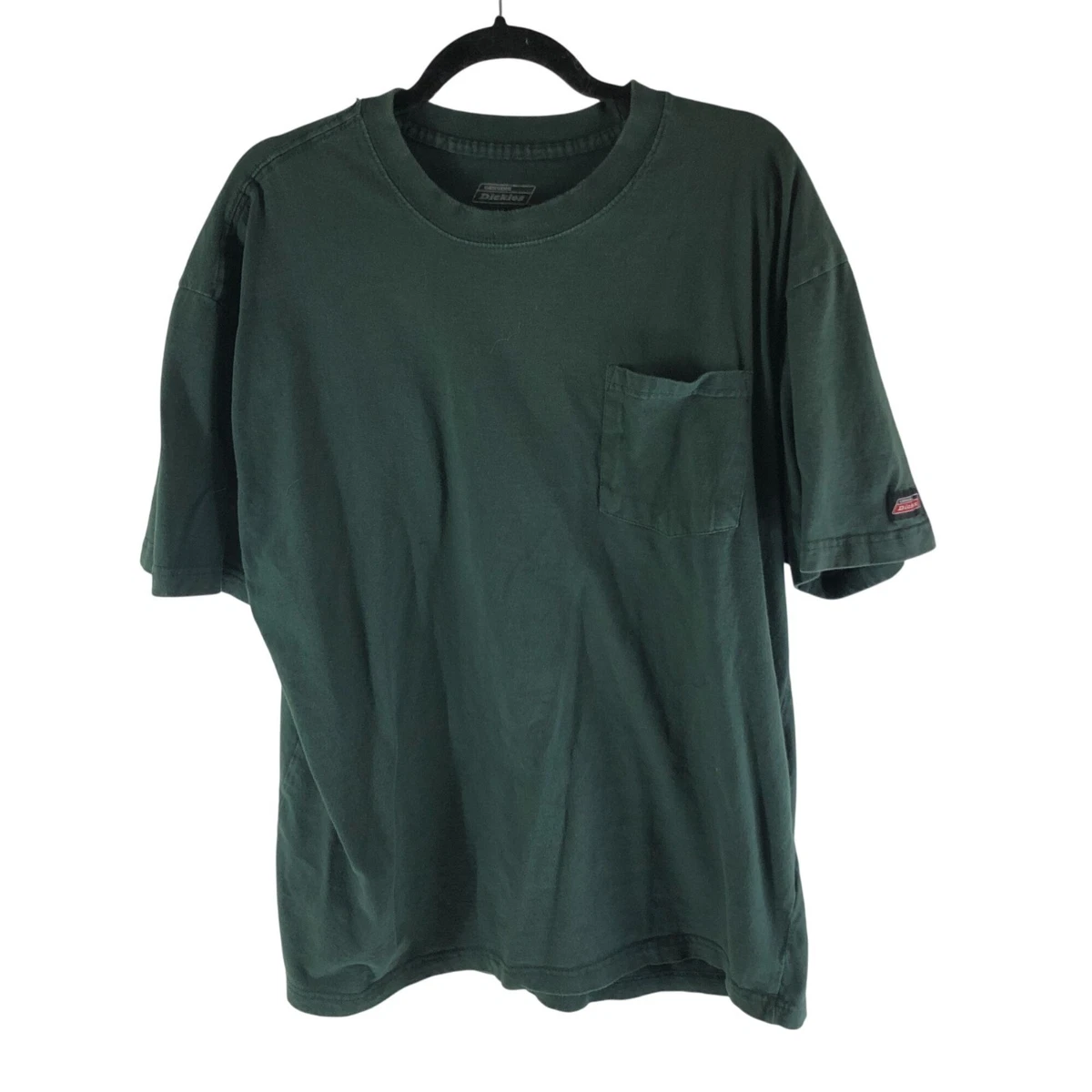 Dickies T-Shirt Uomo Heavyweight Crew Neck – Verde Melange, Taglia XXL Alto (Big-Tall)