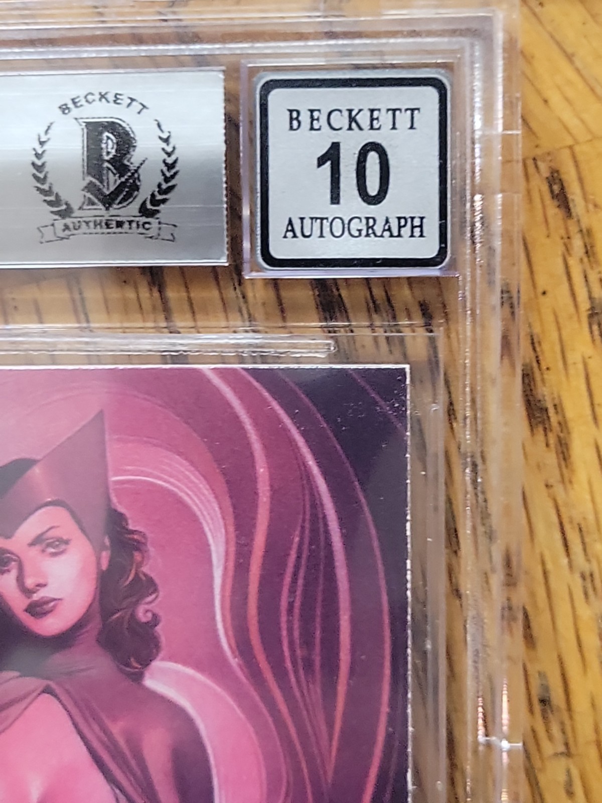 2012 Marvel Greatest Heroes Scarlet Witch Elizabeth Olsen auto BGS authentic 10 view 3