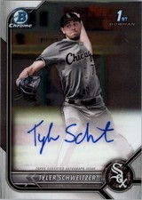 2022 Bowman Chrome Draft Autographs #CDATSR Tyler Schweitzer Auto - BB